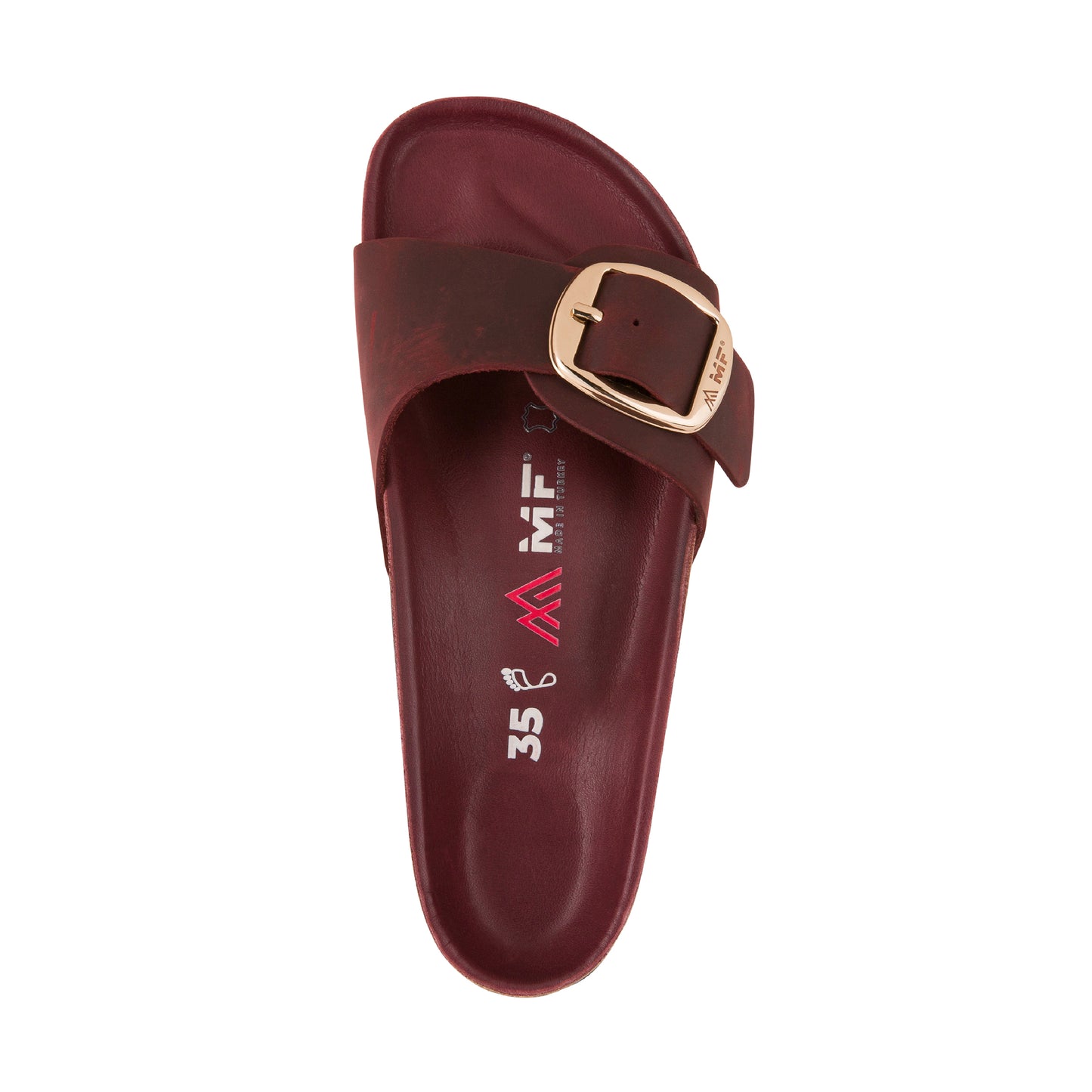 Women's Leather Sandals - Bordeaux Strap