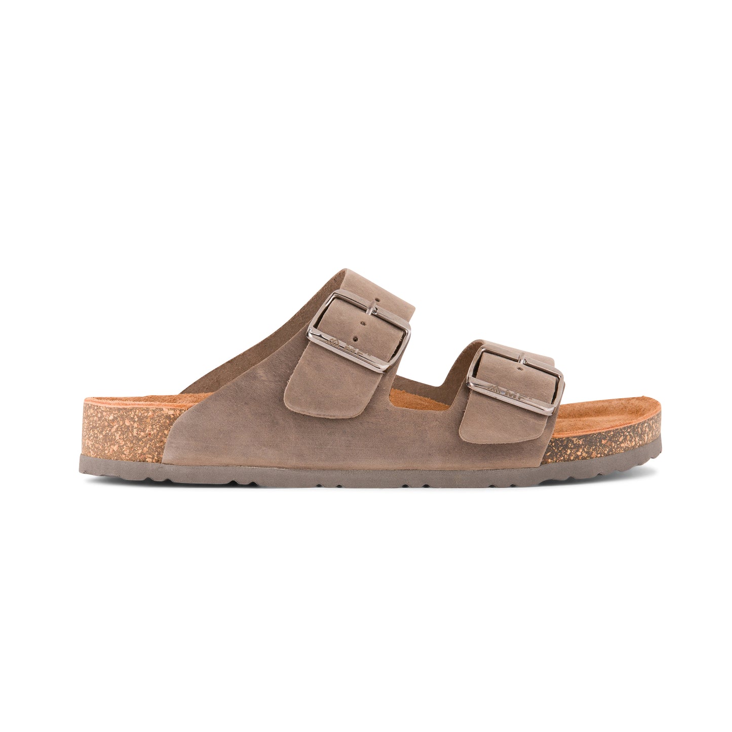 Men's Leather Sandals - Grey Straps
