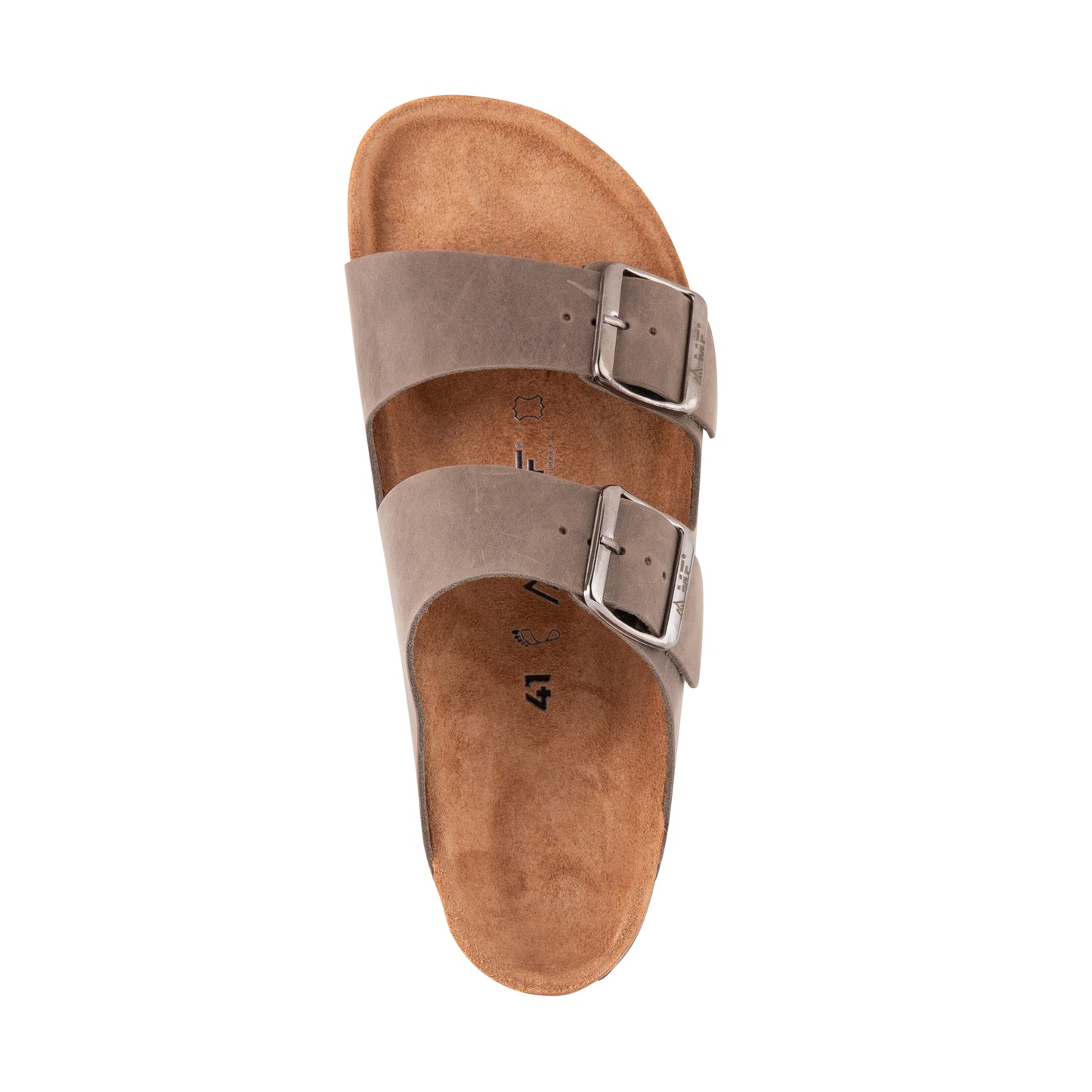 Men's Leather Sandals - Grey Straps