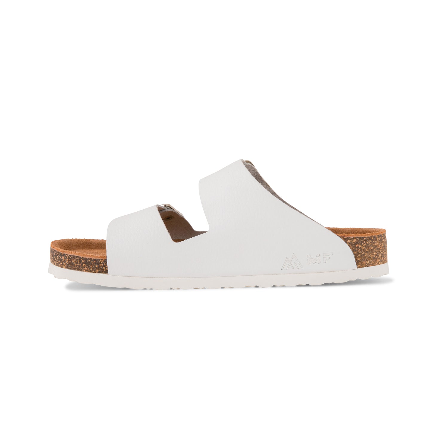 Men's Leather Sandals - White Straps